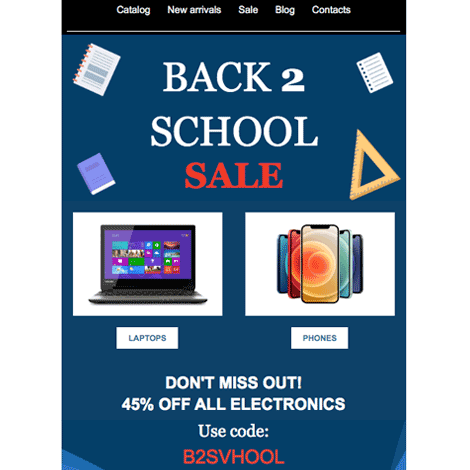 Back to School Electronics Sale
